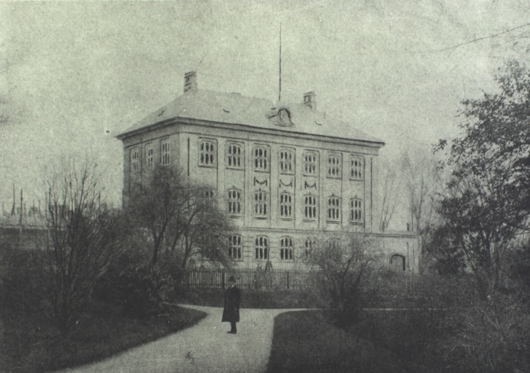 Tegning af bygningen i Stockholmsgade 1892